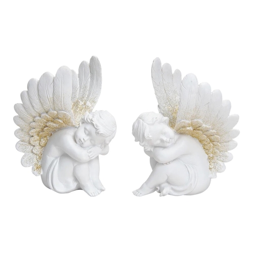 Sitting angel figurine 18 cm (mix of 2 designs /price for 1 piece)
