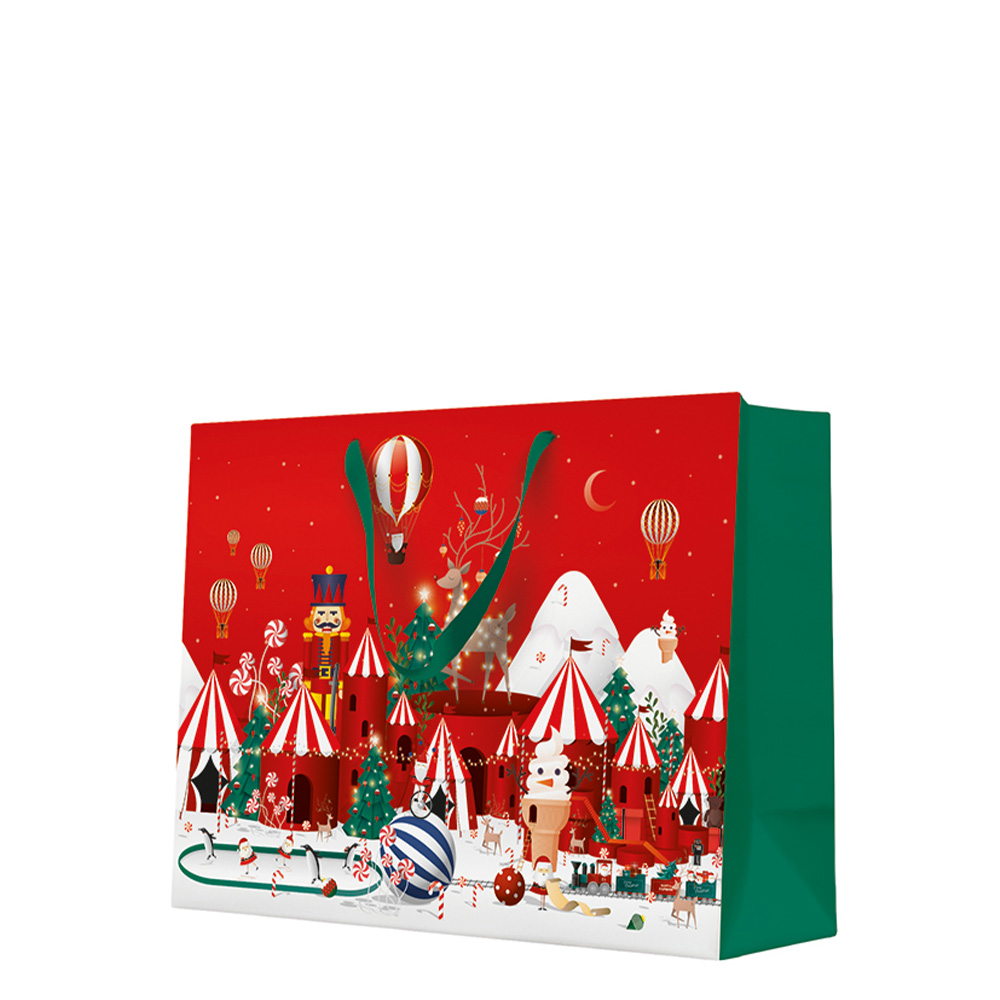 Darčeková taška vianočná 33,5x13x26,5 cm Winter wonderland Christmas