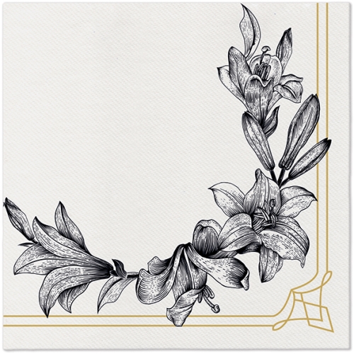 Airlaid napkins 40x40 cm Royal lily
