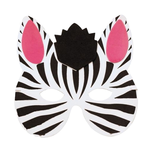 Maska na tvár ZEBRA 17,3x16,8 cm /1ks