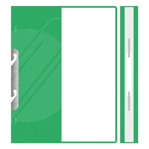 Quick binder A4 RZP - hanging half, PREŠPÁN - green
