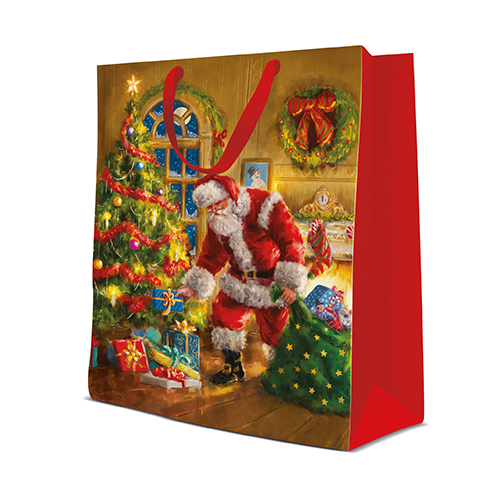Darčeková taška vianočná 30x12x41 cm Santa is Here