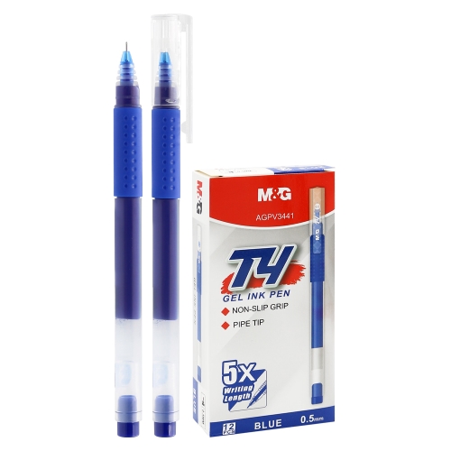 Gel pen M&G T4 (0,5 mm) - blue refill