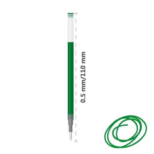 Refill gel PILOT G-2/B2P 0.5 mm - green