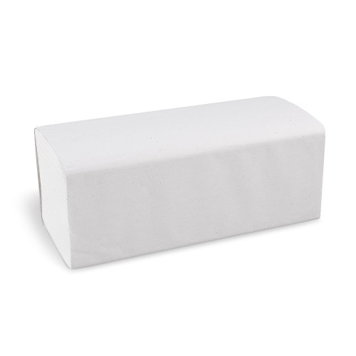 Papierový uterák ZZ skladaný V 2vrstvový biely 24 x 21 cm [4000 ks]
