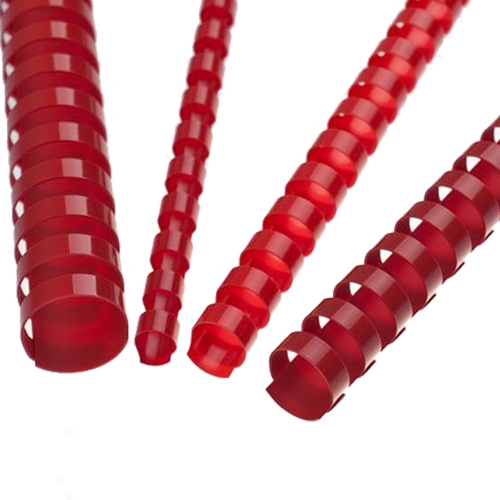 Hrebene plastové 16 mm červené