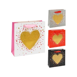 Darčeková taška Heart 14,5 x 6 x 15 cm