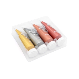 Acrylic paints M&G 22 ml Metallic - set of 4 (1)
