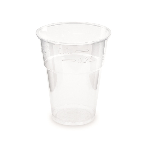 Cup (PLA) transparent O84mm 0.3L [10 pcs]