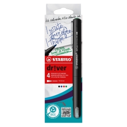 Liner medium STABILO dr!ver 0,8 mm - sada 4 farby