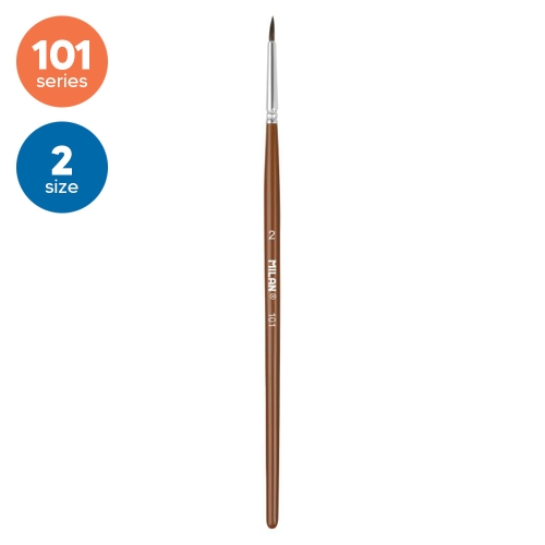 Pony hair brush round Nr.2, 101 MILAN
