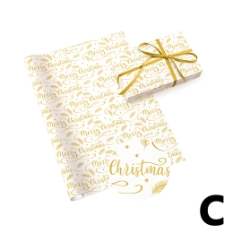 Gift Wrap, 70 x 200 cm - Neutral 44 (assortment of xmas designs / price per roll) (3)