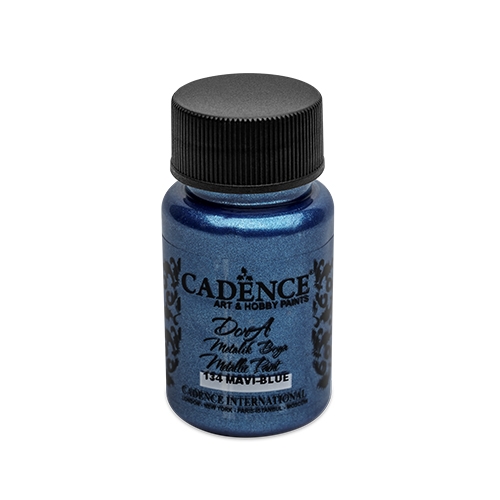 Farba akrylová Cadence D.Metalic, modrá, 50 ml