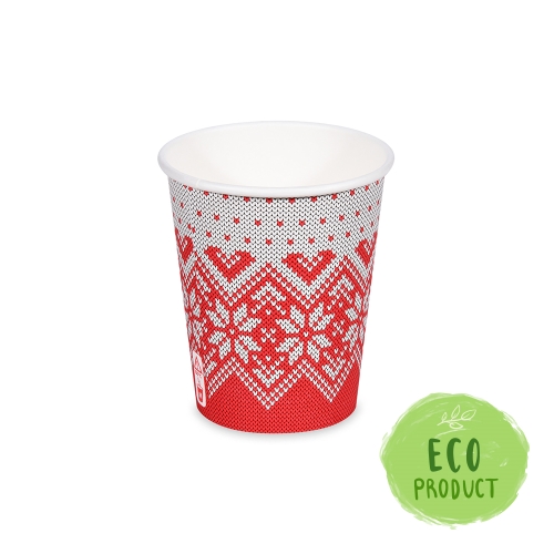 Paper cup "Winter period" 280 ml, M (O 80 mm) [50 pcs]
