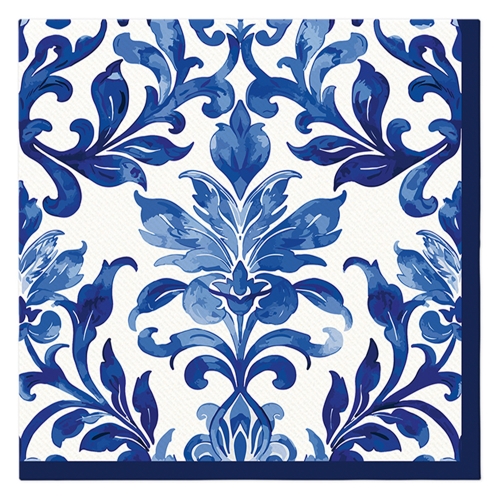 Airlaid napkins 40x40 cm (50 pcs) Indigo Weave