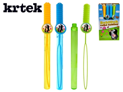 3asstd color (yellow,blue,green) 38cm 120ml plastic  bubble fun 24pcs in DBX