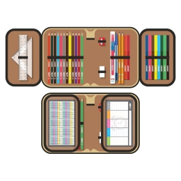 Pencil case full - 1 bunk, 31 pieces JUNIOR S9 Horse (1)