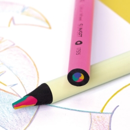 Multi-colored pencil MILAN Sunset Maxi round / 1pc (1)