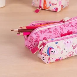 Pencil case 4 in one MILAN series Flowicorn - full (4)