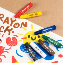 MILAN Crayons in a Plastic Case (Set of 7 Colors) (4)