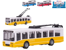 Trolejbus 17cm na zotrvačník 3farby v 12ks v DBX