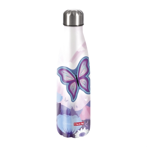 Insulated stainless steel drink bottle 0.5 l, Butterfly Maja