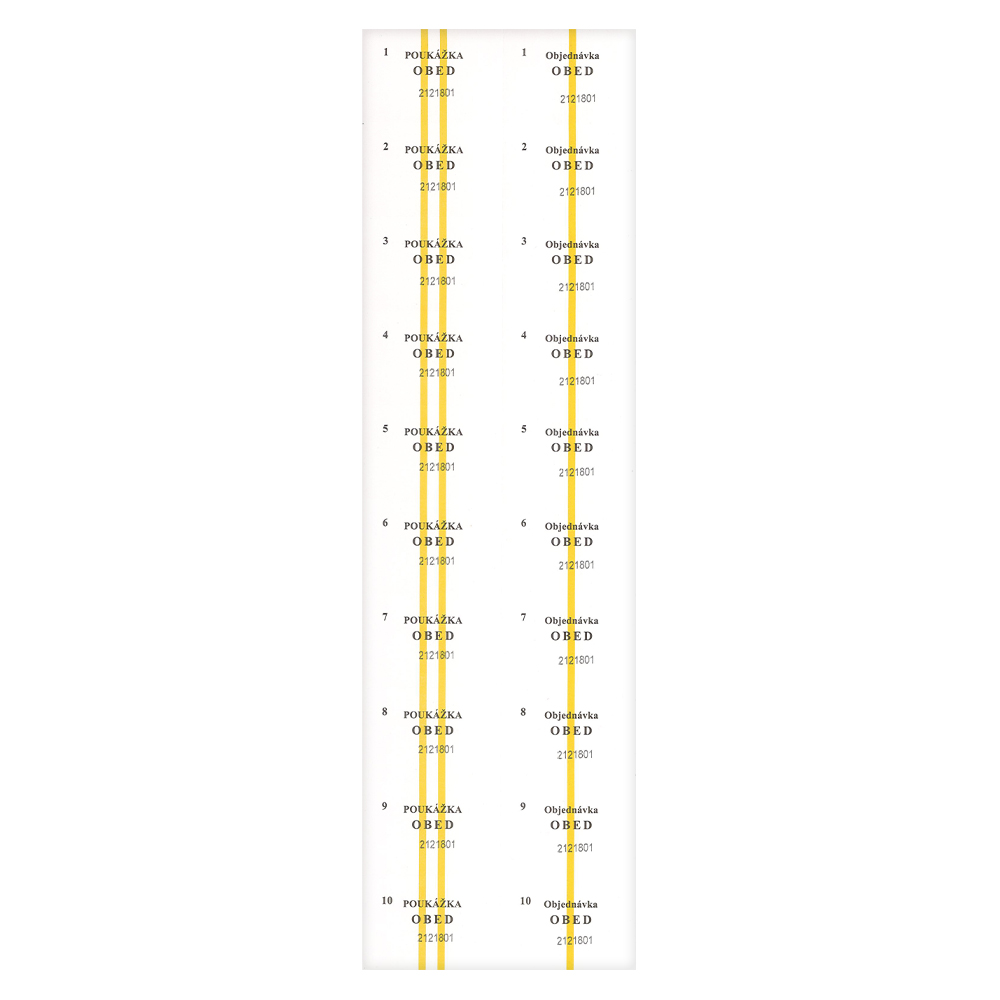 Stravenka 12x40 cm, 1000 lístkov (48)