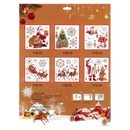 Stickers 31,5 x 39,5 cm - traditional Christmas motifs (mix) (7)