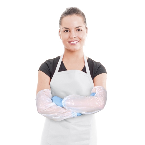 Glove (PE) disposable white [100 pcs]