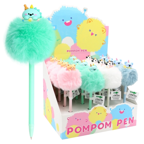Pero gélové JUNIOR PomPom 0,7 mm, modrá náplň /1ks (1)