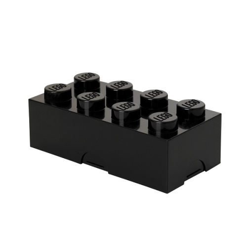 LEGO snack box 100 x 200 x 75 mm - black