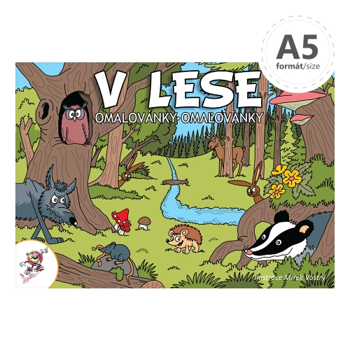 Coloring book A5 - LUX In the forest