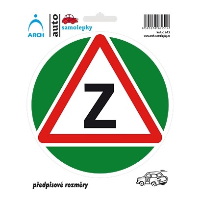 Samolepka "Začiatočník" (predpisový rozmer)