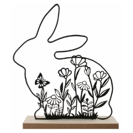 Hare made of metal 23 x 26 x 5 cm to build