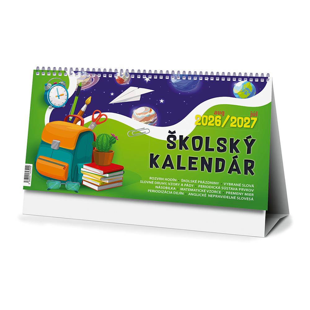 Kalendár stolový Školský 2026/2027