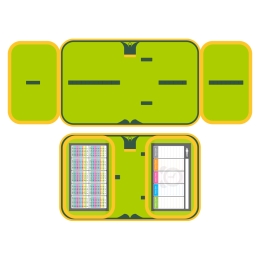 Pencil case empty - 1 bunk JUNIOR S9 - T-Rex Zone (1)