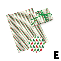 Gift paper 70 x 200 cm - Neutral 28 (mix of 5 Christmas designs) (5)