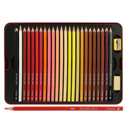 Square crayons MARCO Square C800 - set of 48 pcs in a tin. boxing (1)