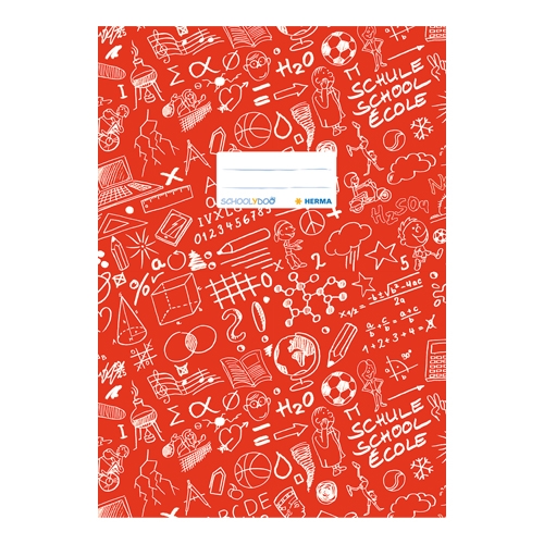 Schooldoo notebook cover A4 red / 1pc