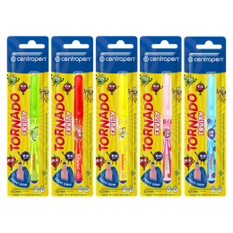 Pero guľôčkové CENTROPEN 2675 Tornado Fruity, blister - modrá náplň /1ks (1)