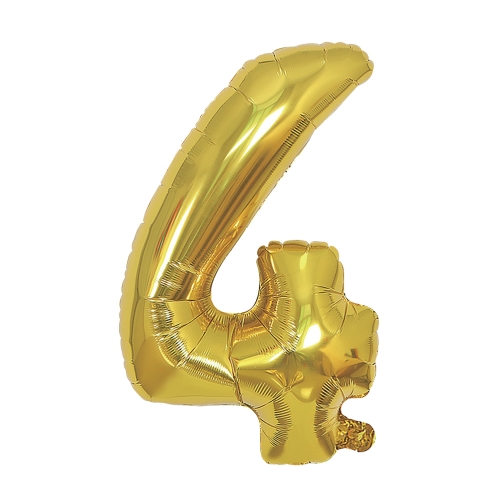 Balón narodeninový, zlatý 40" (100 cm) číslo 4