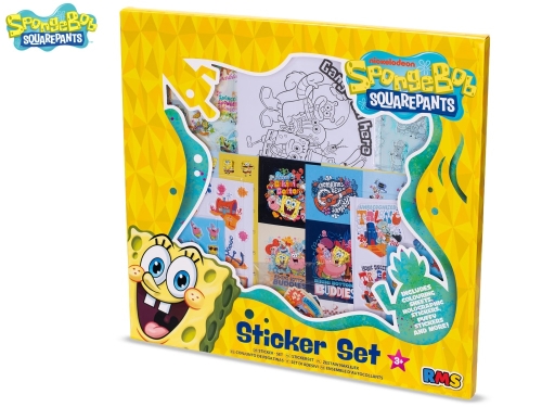 Spongebob sada nálepiek v krabičke