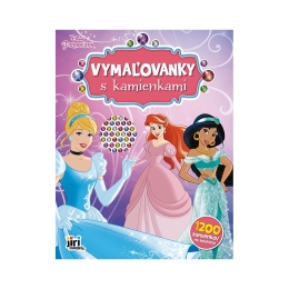 Coloring books with stones - Princess A4