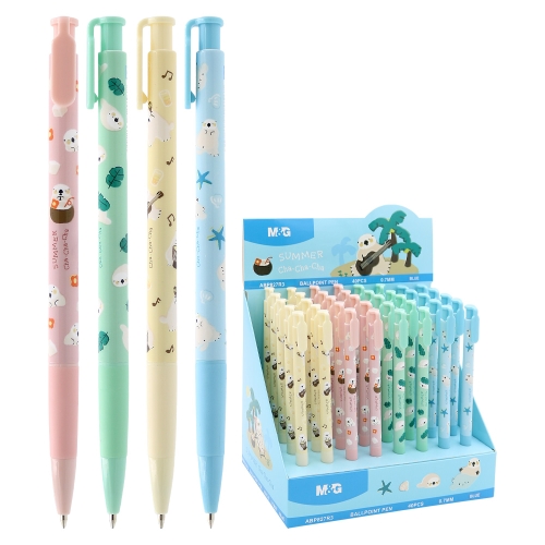 Ballpoint pen M&G Summer Cha-Cha-Cha 0.7 mm, blue, mix
