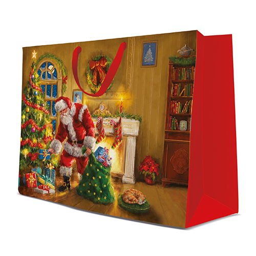Darčeková taška vianočná 54x16x44 cm Santa is Here