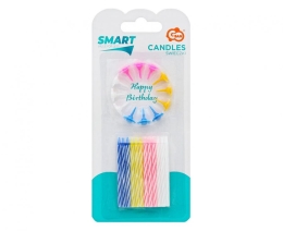 Birthday cake candle 6 cm (12 pcs)