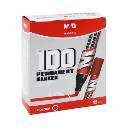 Permanent marker M&G 100 economical - red (1)