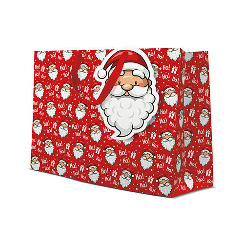 Darčeková taška vianočná 33,5x13x26,5 cm Ho ho ho