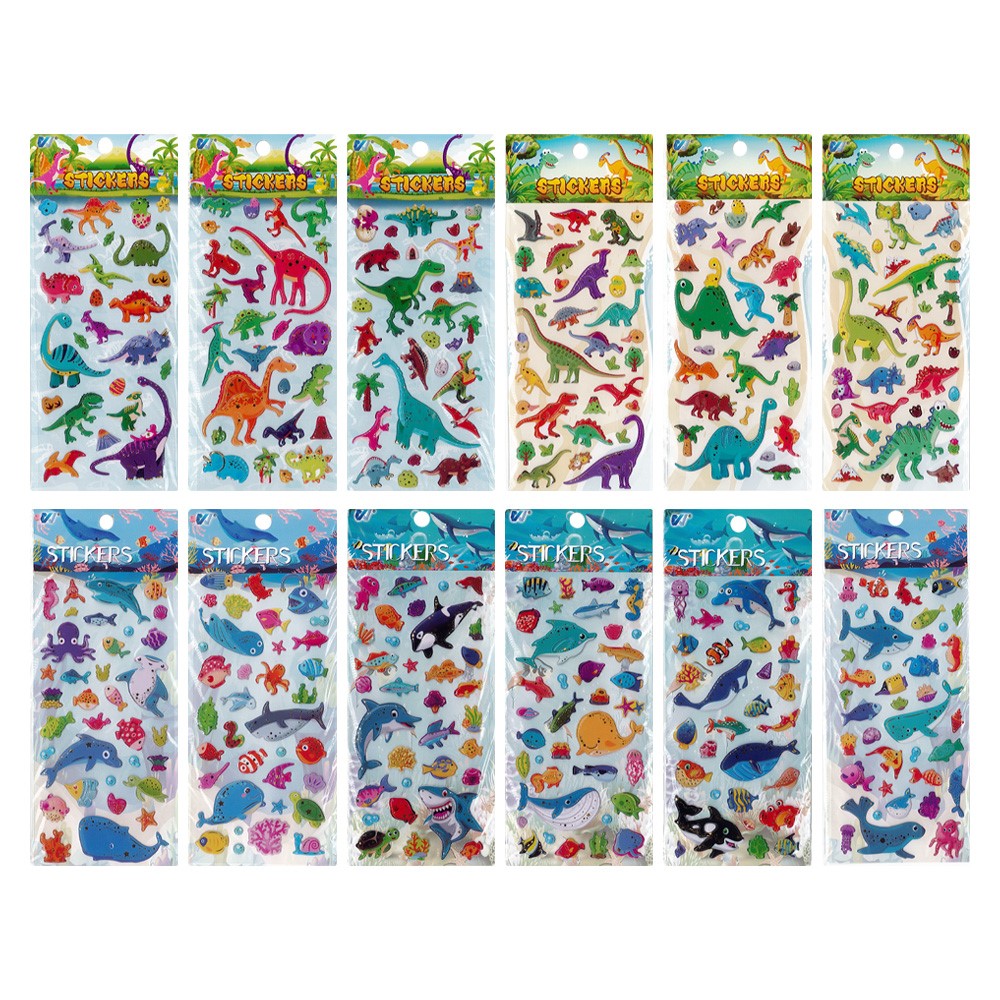 PVC stickers on blister (mix of designs) (1)