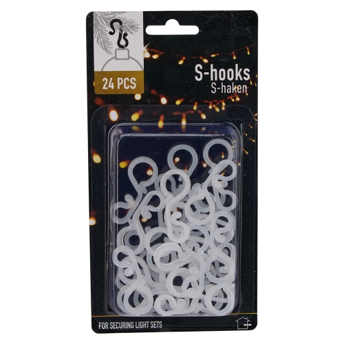 "S" Christmas Tree Hooks, 45 mm, Set of 24